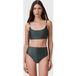 AllSaints Talaria Bikini Top Fir Green