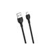 XO Câble de recharge, câble de recharge avec connexion MicroUSB, câble de 2m en silicone flexible