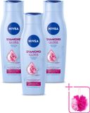 Nivea Diamond Gloss Shampoo - 250 ml - 3 pièces