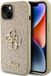 Guess 4G Logo Glitter Back Case - Apple iPhone 15 - Gold