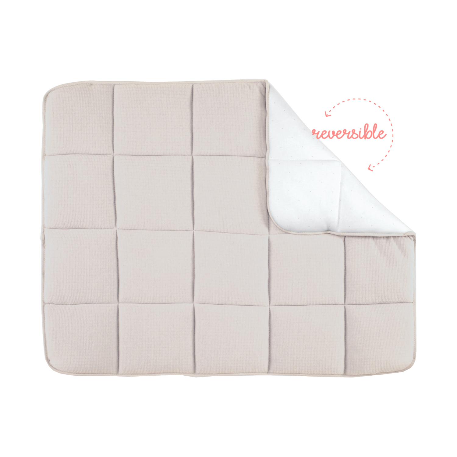 Bemini Quilted Boxkleed Zand 75 x 95 cm