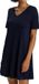 Hanro Dames nachthemd Cotton Silk diep marineblauw