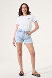 Garcia Dames Effen Shorts Blauw