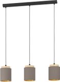 Eglo Albariza Hanglamp - E27 - 89,5 cm - Zwart/Bruin/Goud