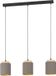 Eglo Albariza Hanglamp - E27 - 89,5 cm - Zwart/Bruin/Goud