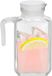Gerimport pichet Lucia - pichet à limonade - pichet à eau - avec couvercle - 1,5L - verre