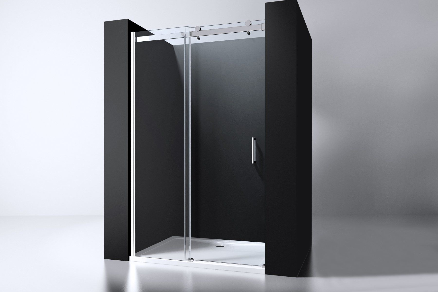Erico Douchedeur Schuif 118-120cm ANTI-KALK - 200cm Hoog