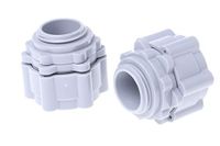 RS PRO Nylon 66 kabelbuisbevestiging recht 20 mm grijs grijze afwerking IP55, verpakking van 5 stuks