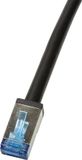 LogiLink CQ7123S RJ45 Netwerkkabel, patchkabel CAT 6A S/FTP 30.00 m Zwart