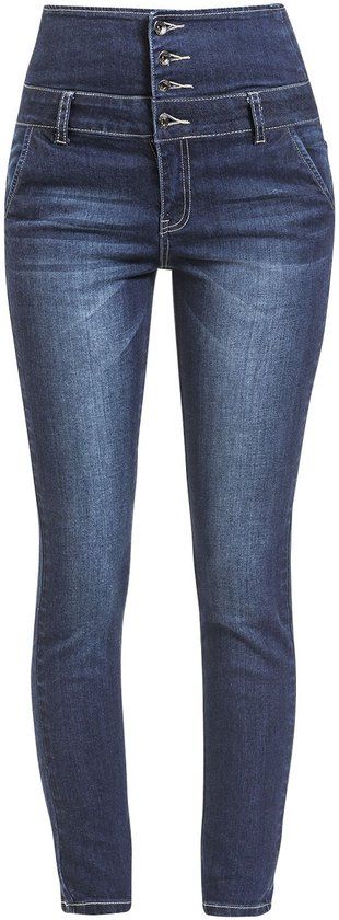 R.E.D. by EMP R.E.D. Rock-Engineered Design Baluwe jeans met hoge taille - Dames - W31L34