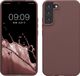 kwmobile telefoonhoesje geschikt voor Samsung Galaxy S22 Plus - Hoesje met siliconen coating - Smartphone case in druivenblauw