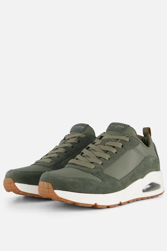 Skechers Uno - Stacre Heren Sneakers - Groen