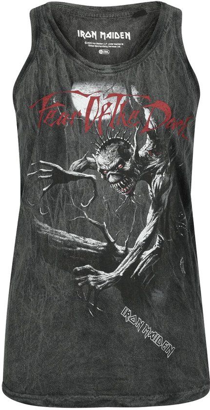 Iron Maiden Fear Of The Dark Dames Top - antraciet - L