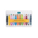 Mr. Wonderful Wonder Comic Ergonomische kleurpotloden, set met 12 waskrijtjes met ergonomische handgreep