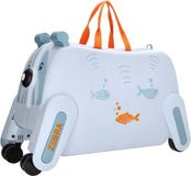 Zebra Trends Ranger Kinder Koffer - Handbagage - Zitkoffer - Lichtblauw