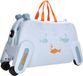 Zebra Trends Ranger Kinder Koffer - Handbagage - Zitkoffer - Lichtblauw