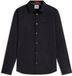 Tommy Jeans Heren Overhemd Slim Fit Stretch - Zwart - Maat XXL