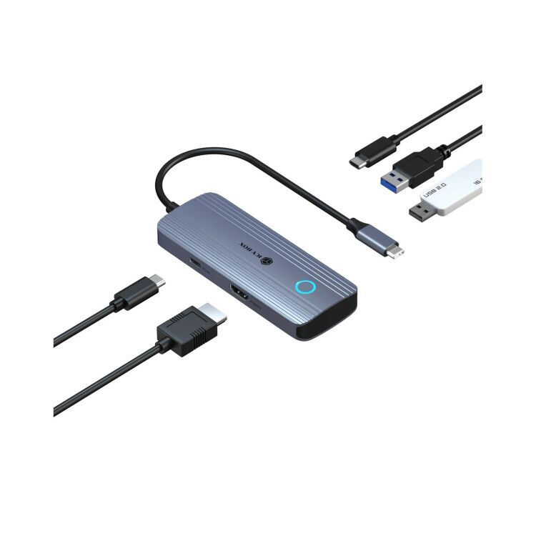 ICY BOX USB-C Docking Station 5-in-1, HDMI 4K60, USB 5 Gbps, 100W PD Hub
