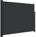 vidaXL Windscherm uittrekbaar 160x500 cm zwart