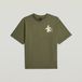 G-STAR T-shirt oversize R T SS Homme Coton Vert Taille 10