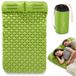 HyperMotion Campmat 2 campingmatrassen voor 2 personen, 190 x 120 cm, groen | Slechts 940 g, 2 geïntegreerde kussens, grote slaapruimte voor twee