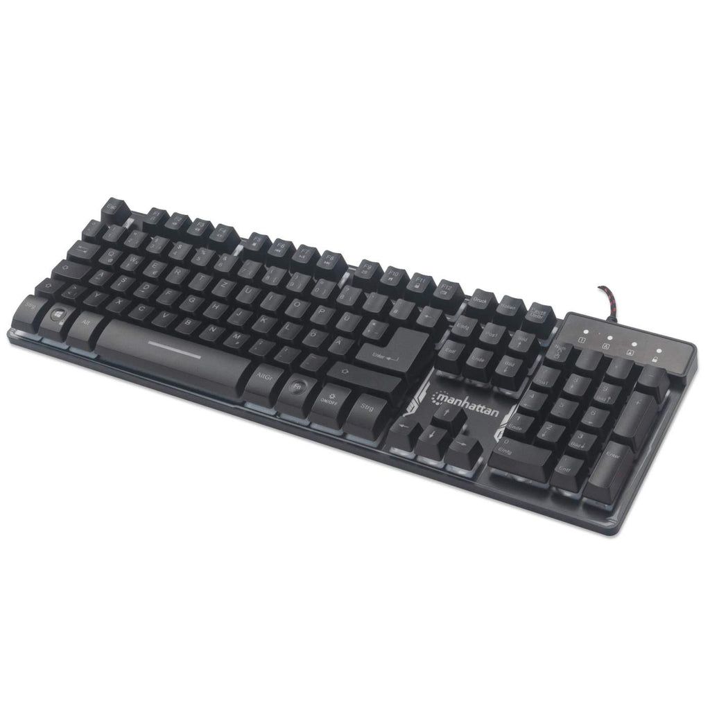 MANHATTAN 178457 USB QWERTY Zwart Toetsenbord