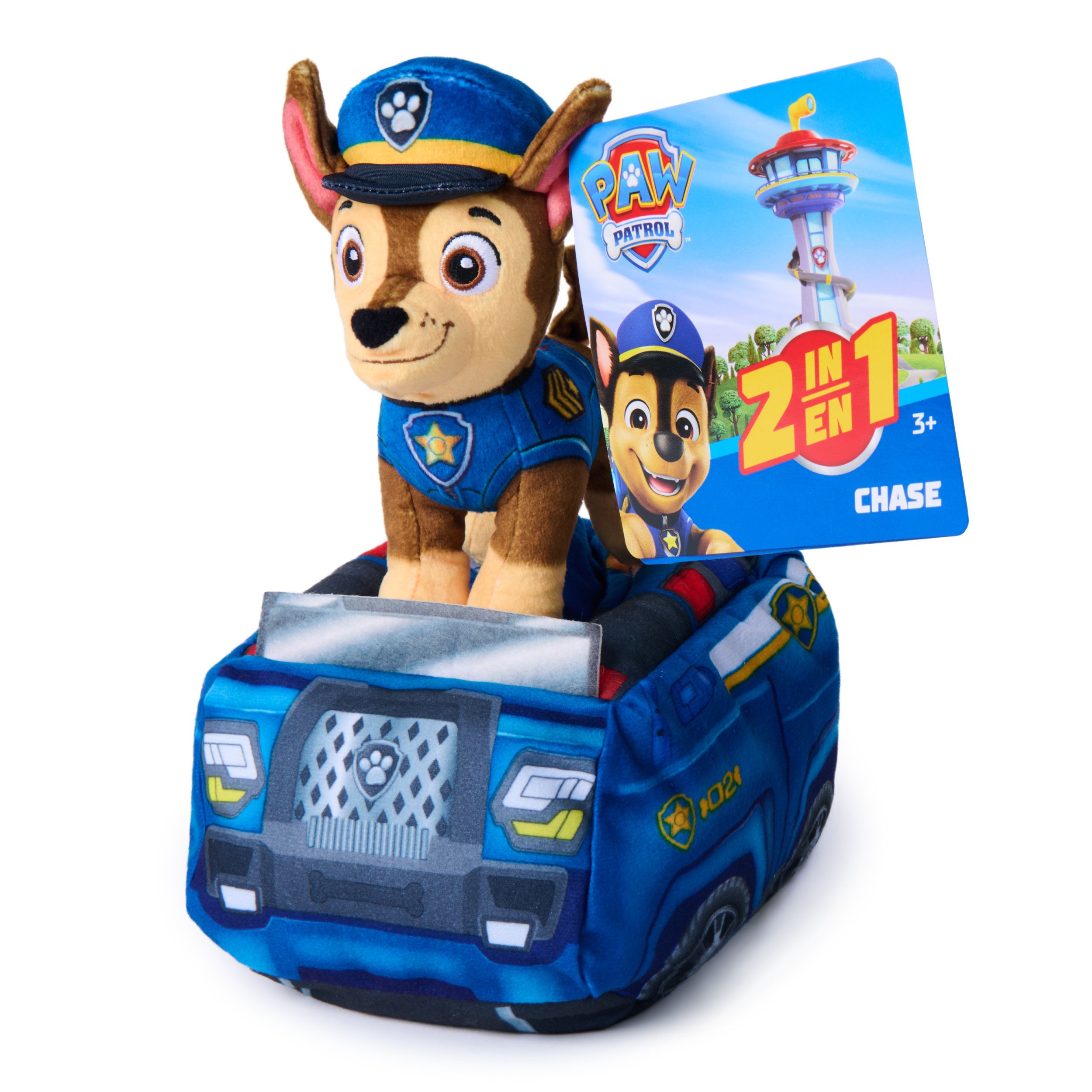 Spin Master PAW Patrol Chase 2-in-1 Pluche Voertuig