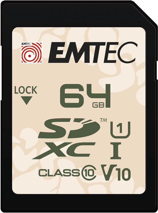 Emtec SDHC 64GB Klasse 10 UHS-I V10 Outdoor