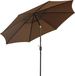 StarTech Tuinparasol Bruin - Diameter: 295 cm, Hoogte: 250 cm