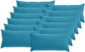 vidaXL Kussensloop 12 stuks HEERLEN Lichtblauw 40 x 80 cm Polyester
