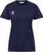 hummel Dames T-shirt Ronde hals geborduurd Logo Regular fit Basic Sportshirt