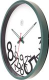 NeXtime nXt Dropped Numbers Wandklok - 30 cm - Kunststof - Wit