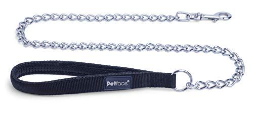 Petface Gewatteerde Nylon Kettingkabel - Medium - Zwart