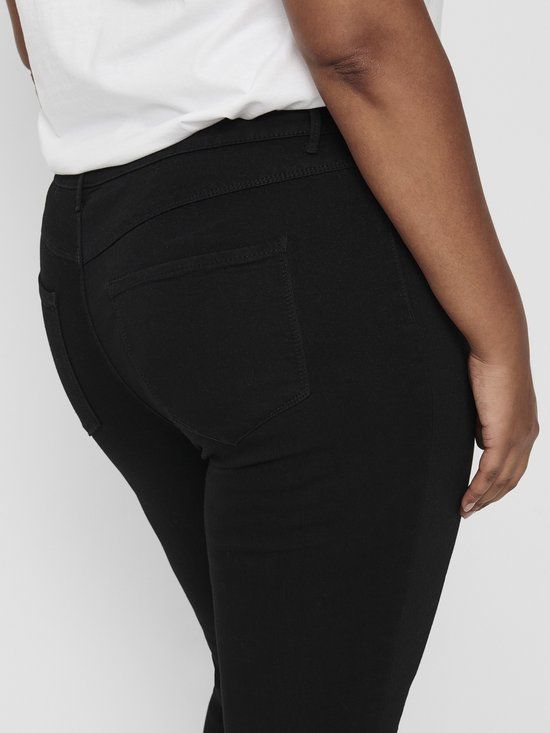 ONLY CARMAKOMA CARTHUNDER LIFE P UP REG SK JNS BLA NOOS - Dames - Zwart