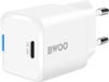 BWOO GaN Chargeur 30W USB-C Chargeur rapide Blanc