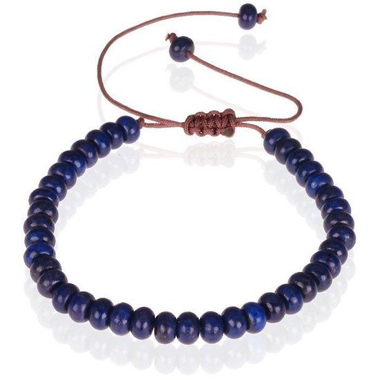 TJ Tom Jaxon Tom Jaxon kralen armband Lapis Lazuli Natuursteen Verstelbaar Blauw