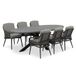 BUITEN living Stockholm/Alicante antraciet dining tuinset