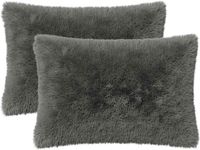 vidaXL Kussensloop 2 pcs HEERLEN Lichtgrijs 50 x 70 cm PV Fleece