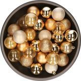 Cosy & Trendy Boules de Noël - 48 pièces - Or - 6 cm Diamètre - Plastique