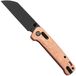 QSP Knife Penguin Glyde QS130GL-F2 PVD 14C28N, Copper Foil G10, couteau de poche