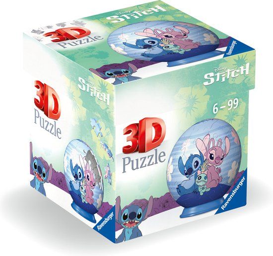 Ravensburger 3D Puzzelbal Disney Stitch - 72 Stukjes