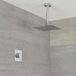 Narus Douche Digitale Thermostatique 1 Fonction & Pommeau de Douche Plafond 20x20cm
