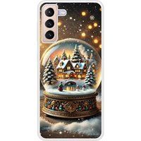 Samsung Galaxy S21 Plus globe feerique bedrukt siliconen hoesje