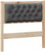 vidaXL Hoofdbord Massief Grenenhout Bruin en Donkergrijs 80 cm