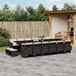 Prolenta Maison Exclusive - Tuinset voor in de tuin, 17-delig, met kussens, zwart, van polyrotan