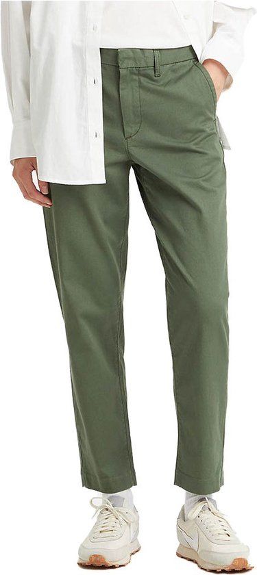 Levi's Essential Chino Broek - Groen - Vrouw - W28 / L27 - 2023