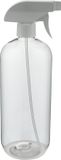 Claudius Cosmetics Benelux B.V. Bouteille en plastique vide 1 litre PET transparent - avec tête de pulvérisation blanche - set de 10 pièces - rechargeable - Vide