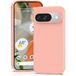 Google Pixel 9 et 9 Pro 5G Coque Housse Étui Silicone Gel Fine + Film Écran - Rose