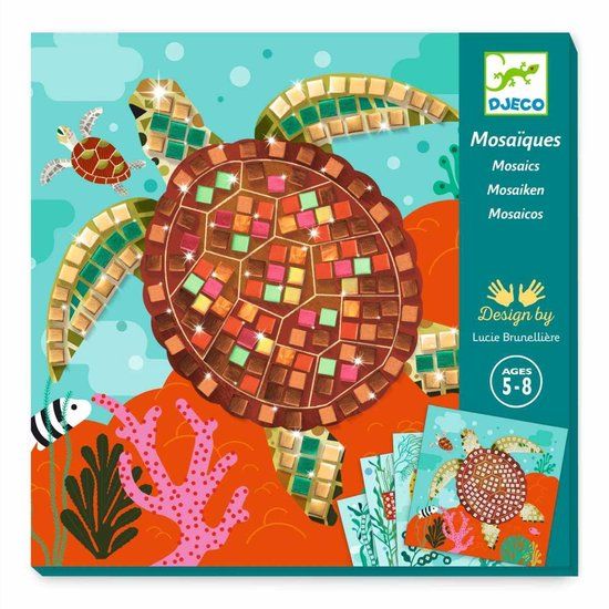 Djeco mozaïek knutselset Caribbean - creatieve zeewereld