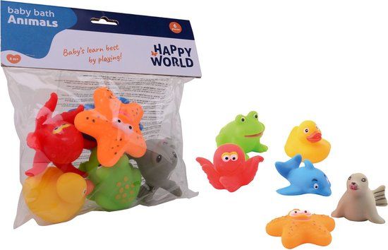 Happy World Play 6 Badspeeltje - Multikleur - Kunststof - 3+ jaar